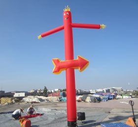 D2-36 Air Dancer Inflatable Red Tube Man For Advertising