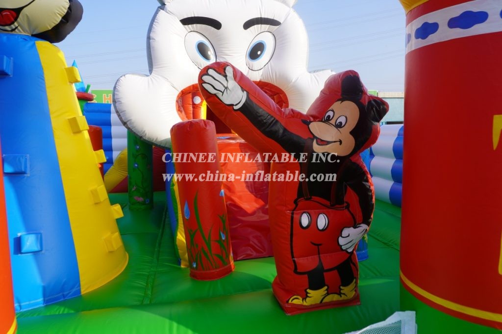 T6-410 Disney Themed Inflatable Castle Party Bounce House