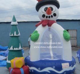 T2-3413 Christmas Tree Snowman Bouncer