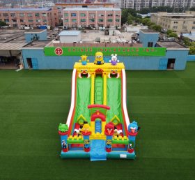 T6-435 Inflatable Minion Slide Angry Birds Castle