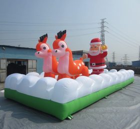 C1-142 Christmas Inflatables Santa Claus And Deer