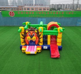 T2-3480 Lion Theme Bouncy Castle With Slide