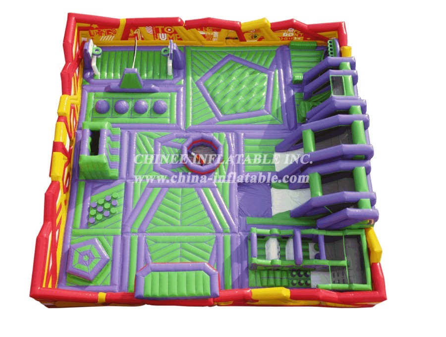 GF2-063 Inflatable Park Jumping Bouncy Obstacle Inflatable Outdoor Playground