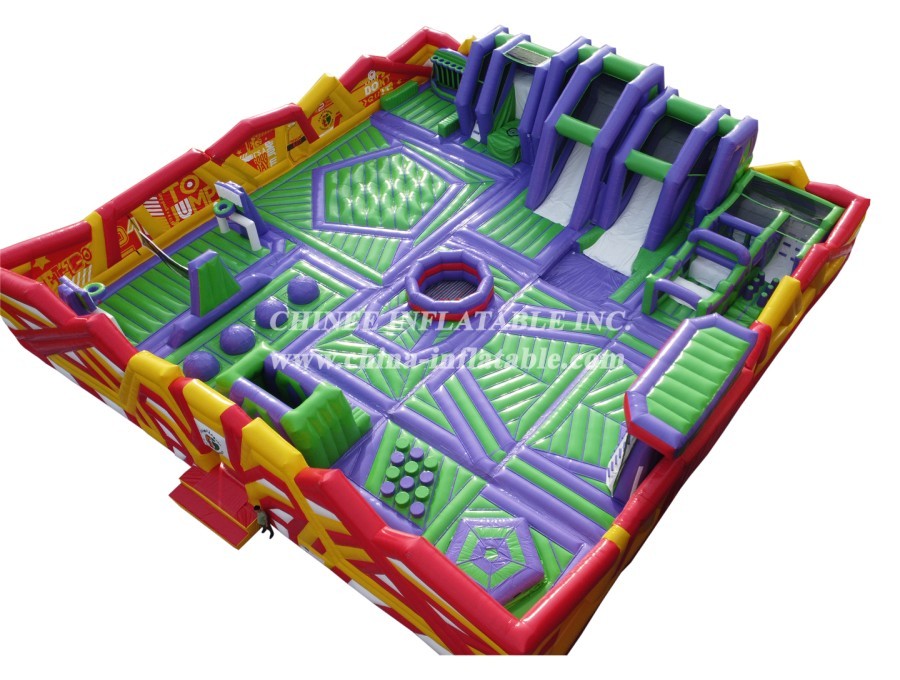 GF2-063 Inflatable Park Jumping Bouncy Obstacle Inflatable Outdoor Playground