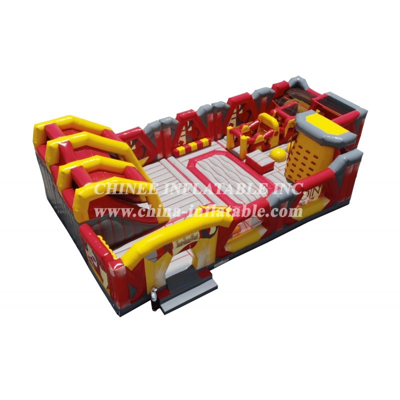 GF2-064 Inflatable Jumping Bouncy Obstacle Inflatable Outdoor Playground