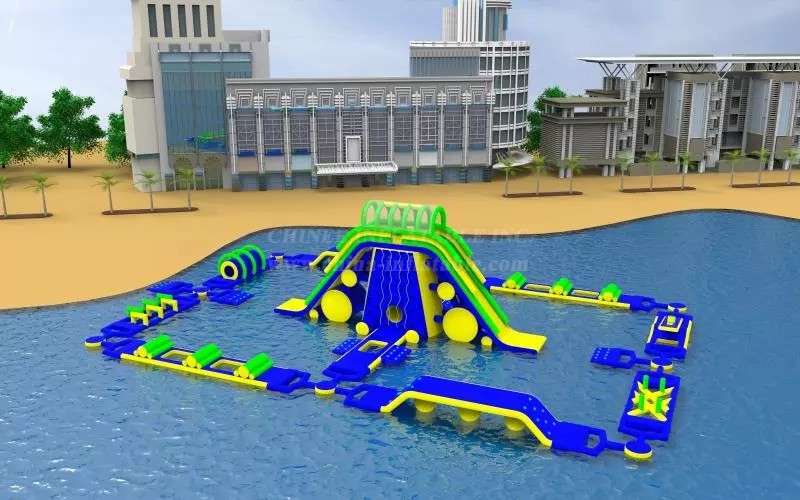 S163 Inflatable Water Park Aqua Park Water Island