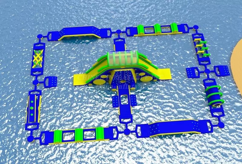 S163 Inflatable Water Park Aqua Park Water Island