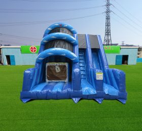 T8-4046 10Ft Platform Pirate Base Jump With Drop Slide