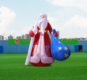 C1-223 8M Height Inflatable Santa Claus With Gift
