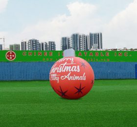 C1-328 10 Ft. Giant Inflatable Merry Christmas Ornament Ball