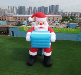 C1-219 8M Height Inflatable Santa Claus With Gift Box