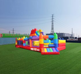 T6-858 Lego Inflatable Obstacle Course Playground