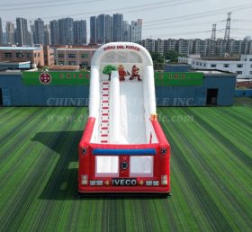 T8-7500 Fire Truck Theme Inflatable Slide