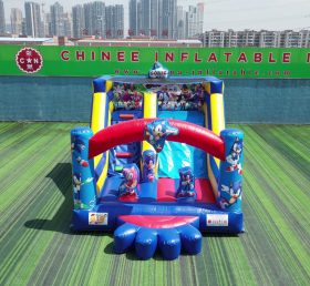 T2-4464B Sonic the Hedgehog Bouncy Castle with Slide