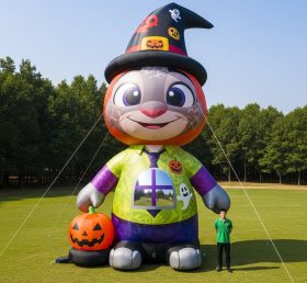 Cartoon3-270 Zootopia Halloween Witch Rabbit Inflatable Cartoons