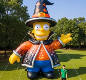 Cartoon3-414 Halloween Wizard Theme Inflatable Cartoon