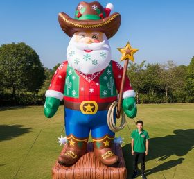 Cartoon3-542 Wild West Santa Claus Inflatable Cartoons