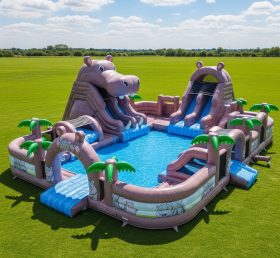 Pool3-474 Hippo Theme Pool Water Park