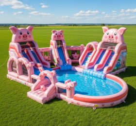 Pool3-510 Pig Theme Pool Water Park
