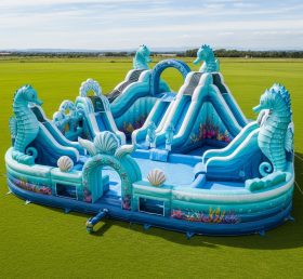 Pool3-524 Seahorse Theme Pool Water Park