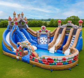 Pool3-570 Beauty and the Beast Theme Pool Water Park