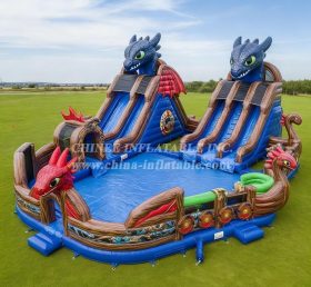 Pool3-614 How to Train Your Dragon Theme Pool Water Park