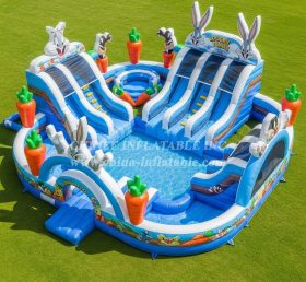 Pool3-627 Looney Tunes Theme Pool Water Park