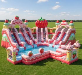 Pool3-696 Strawberry Shortcake Theme Pool Water Park