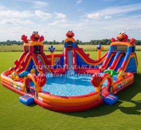 Pool3-726 Tickle Me Elmo Theme Pool Water Park