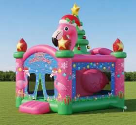 T2-8588 Christmas Flamingo Inflatable Bouncer