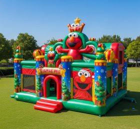T2-8648 Tickle Me Elmo Christmas Theme Inflatable Combo