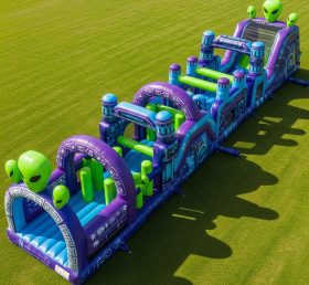T7-3699 Alien Theme Inflatable Obstacle Course