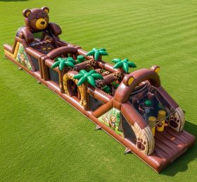 T7-3707 Bear Theme Inflatable Obstacle Course