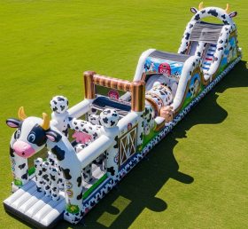 T7-3755 Cow Theme Inflatable Obstacle Course