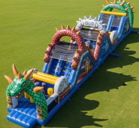 T7-3778 Dragon Theme Inflatable Obstacle Course