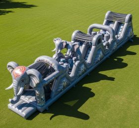 T7-3801 Elephant Theme Inflatable Obstacle Course