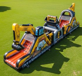 T7-3804 Excavator Theme Inflatable Obstacle Course