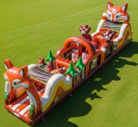 T7-3833 Fox Theme Inflatable Obstacle Course