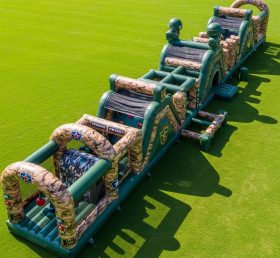 T7-3907 Military Style Theme Inflatable Obstacle Course