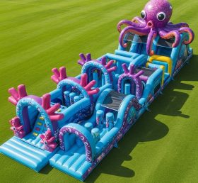 T7-3928 Octopus Theme Inflatable Obstacle Course