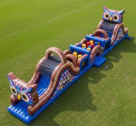 T7-3932 Owl Theme Inflatable Obstacle Course