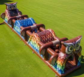 T7-3933 Owl Theme Inflatable Obstacle Course