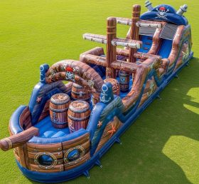 T7-3960 Pirates Theme Inflatable Obstacle Course