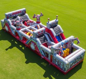 T7-3984 Robot Theme Inflatable Obstacle Course