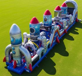 T7-3985 Rocket Theme Inflatable Obstacle Course