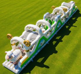 T7-4000 Sheep Theme Inflatable Obstacle Course