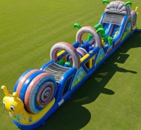 T7-4003 Snail Theme Inflatable Obstacle Course