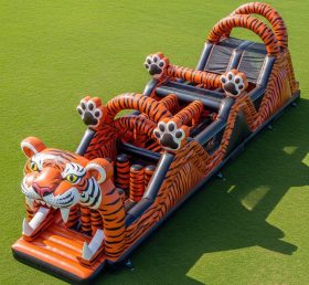T7-4021 Tiger Theme Inflatable Obstacle Course