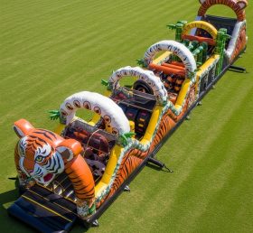 T7-4022 Tiger Theme Inflatable Obstacle Course