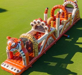 T7-4024 Tiger Theme Inflatable Obstacle Course